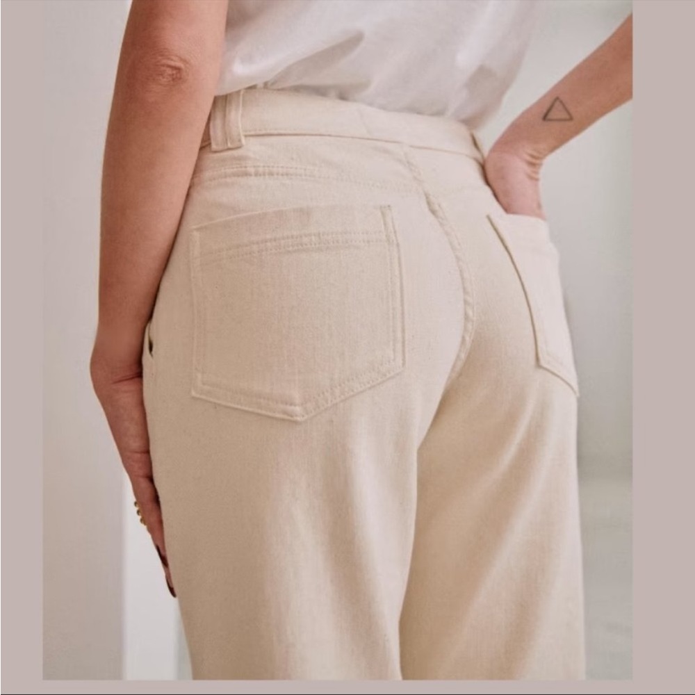 Sezane ecru manu trousers - Picture 2 of 8